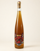 Renard Gewurztraminer Macération 2022 wine bottle, front label, warm cream studio background