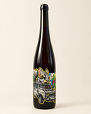 4L Alsace 2024 wine bottle, front label, warm cream studio background